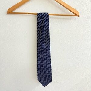 Canali Navy and blue Patterned Tie
